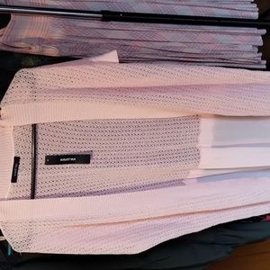 #145 August silk XL open cardigan